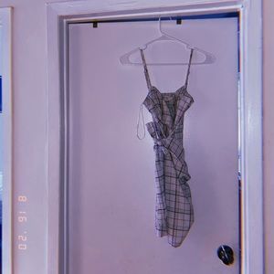 Princess polly plaid tie dress